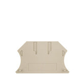 Weidmuller End plate, d/beige, 33.5 x 56 x 1.5mm